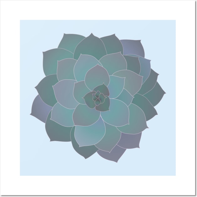 Echeveria plant Wall Art by Bwiselizzy